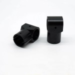 25mm Tee Joint JMRRC X1000 Drone Frame Kit Parts Three-way Landing Gear Connector Carbon Fiber Tube Clamp DIY Drone Accessories